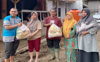 MAN Kota Solok Salurkan Bantuan untuk Korban Bencana di Kabupaten Solok